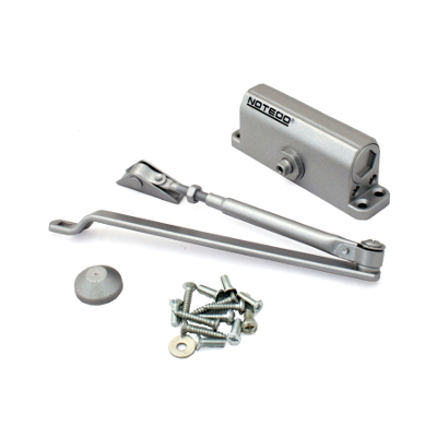NOTEDO Доводчик дверной DC-060-I GRAY до 60 кг серый (10)