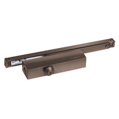 NOTEDO Доводчик дверной DC-025-095 SL+HO+DA+BC BROWN со скольз.тягой до 100кг(6)