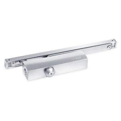NOTEDO Доводчик дверной DC-025-095 SL+HO+DA+BC SILVER со скольз.тягой до 100кг(6)