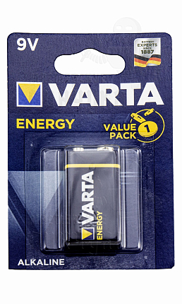 Батарейка VARTA Energy 9V BL-1 (4122) (1/10/50)