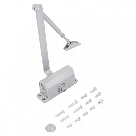 NOTEDO Доводчик дверной DC-030 SILVER до 35 кг сереб. (10)