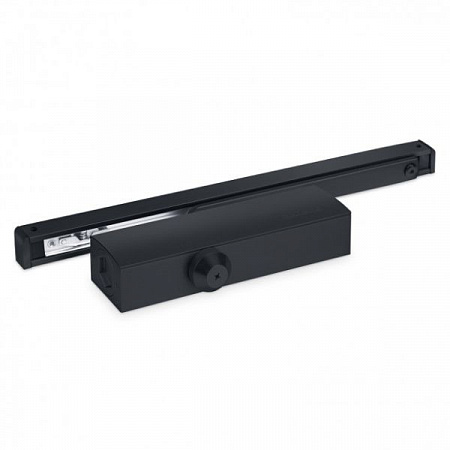 NOTEDO Доводчик дверной DC-025-095 SL+HO+DA+BC BLACK со скольз.тягой до 100кг(6)