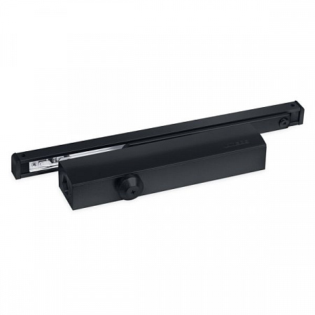 NOTEDO Доводчик дверной DC-045-155 SL+HO+DA+BC BLACK со скольз.тягой до 150 кг (6)