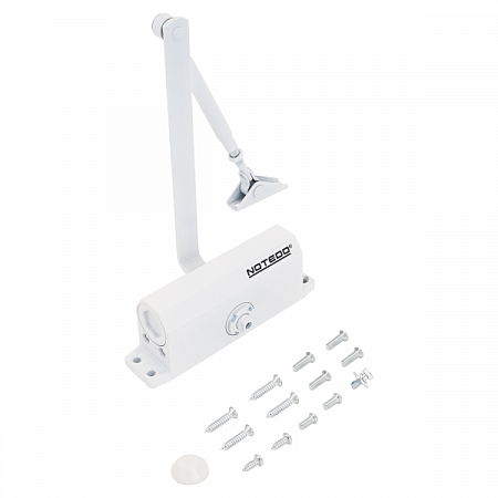 NOTEDO Доводчик дверной DC-070 WHITE до 70 кг белый (10)