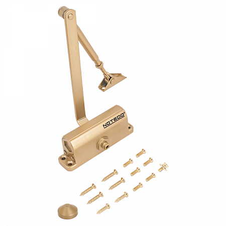 NOTEDO Доводчик дверной DC-060 GOLD до 60 кг золото (10)