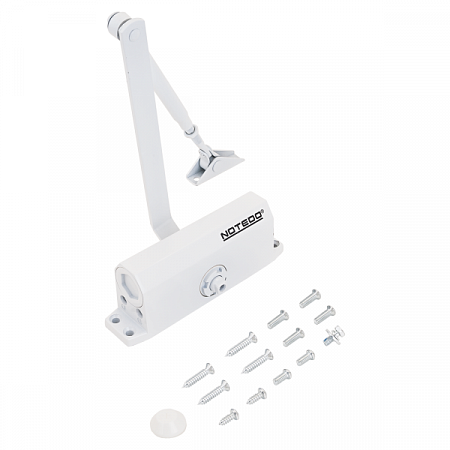 NOTEDO Доводчик дверной DC-070-I WHITE до 70 кг белый (10)