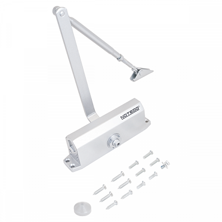 NOTEDO Доводчик дверной DC-120-I SILVER 100 - 140 кг сереб. (10)