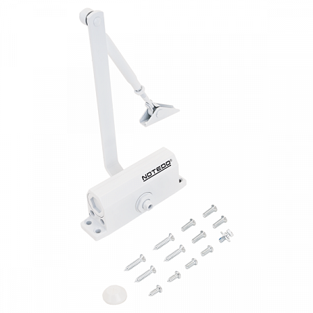 NOTEDO Доводчик дверной DC-060-I WHITE до 60 кг белый (10)